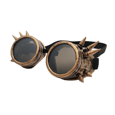 Steampunk motoros szemüvegek gótikus stílusú vezetőszemüvegek védőszemüvegek Cosplayhez Halloween hegesztő punk szemüvegek