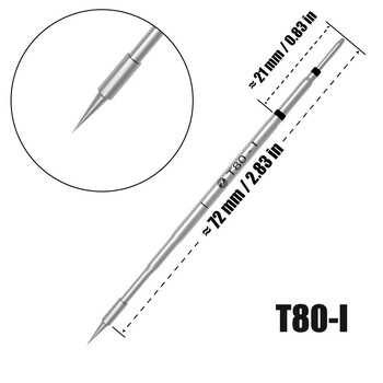 ALIENTEK T80 T80P Γνήσιο άκρο πίεσης για συγκολλητικό σίδερο C210 C245 Συμβουλές Εξοπλισμός συγκόλλησης Εργαλεία Cautin Sting Kit HS02