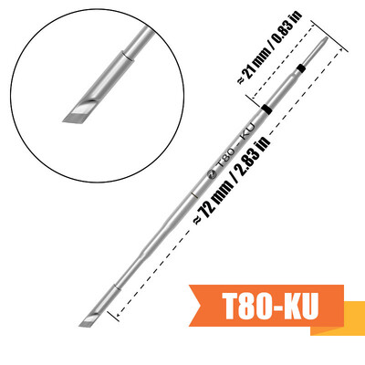 ALIENTEK T80 T80P Γνήσιο άκρο πίεσης για συγκολλητικό σίδερο C210 C245 Συμβουλές Εξοπλισμός συγκόλλησης Εργαλεία Cautin Sting Kit HS02