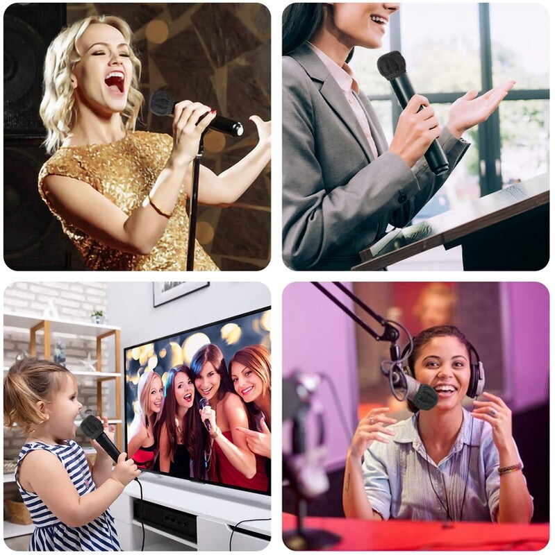 100 tk ühekordselt kasutatavad mikrofoni katted, tuuleklaasi mikrofoni katted, käeshoitava mikrofoni kaitsekork karaoke jaoks