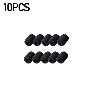 10/50PCS Mini mikrofon za vjetrobransko staklo, zamjena spužvaste navlake za slušalice, mikrofon, pjenasta navlaka, zaštitna kapa za mikrofon za sastanke, ovratnik na glavi