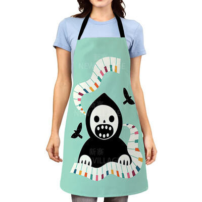 Rajzfilm péksütemény fagylalt kötény Háztartási takarítás Női konyhai kötény mester kötény Kötény Ágynemű kötény férfi kötény ruha