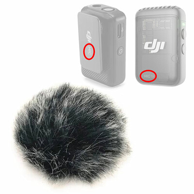 Mikrofon szélvédő kültéri burkolat Szélvédő tompa szélvédő Deadcat DJI MIC MIC2 Pocket3 adó vezeték nélküli rendszerhez