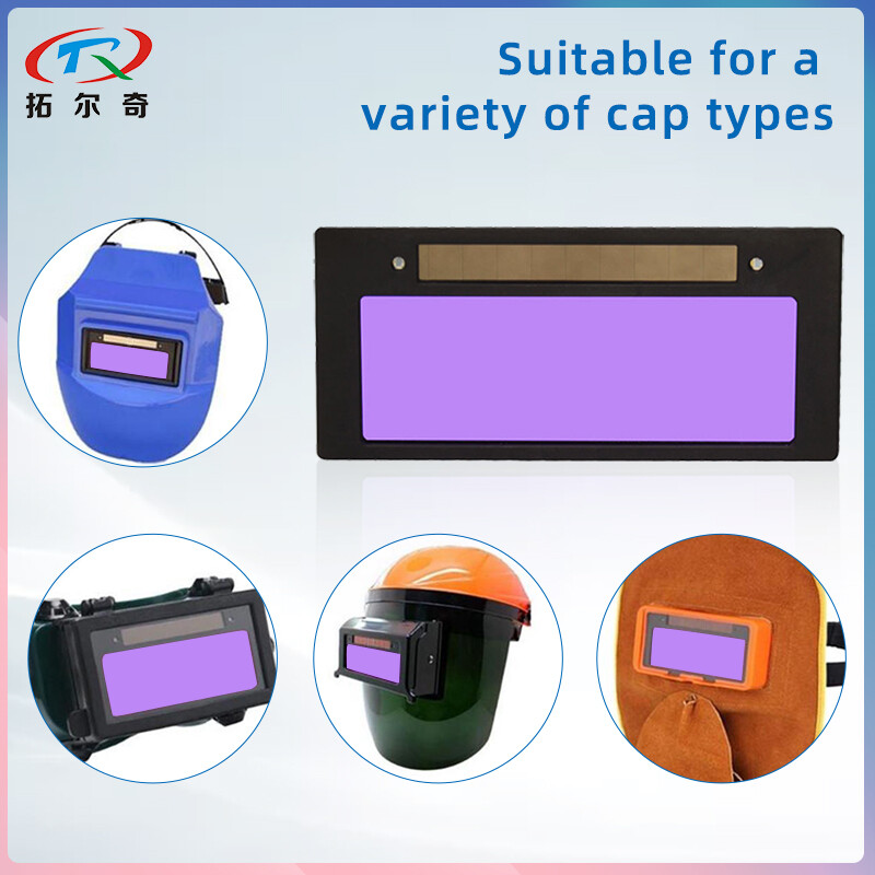 Mėlyna / Tikra spalva / žalia / geltona saulės automatiškai tamsėjantis suvirinimo objektyvo filtras suvirinimo šalmui