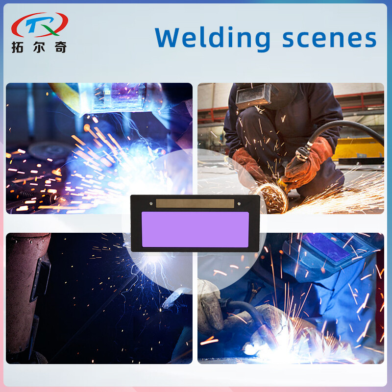 Mėlyna / Tikra spalva / žalia / geltona saulės automatiškai tamsėjantis suvirinimo objektyvo filtras suvirinimo šalmui