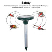 Elektromos egérriasztó, napenergiával működő, időjárásálló, újratölthető farmházi patkányvezérlő eszköz, udvari rágcsálótartozék