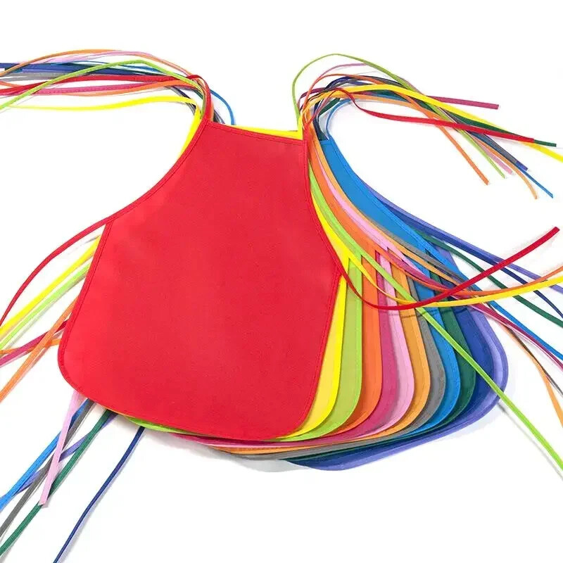 Laste põlled Unisex värvilised veekindlad lausriidest maalid Pinafore laste põlled tegevusteks Kunst Maali klass Käsitöö