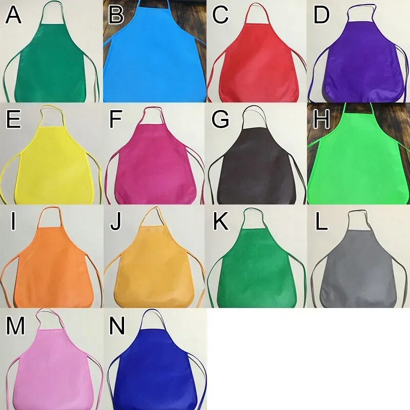 Laste põlled Unisex värvilised veekindlad lausriidest maalid Pinafore laste põlled tegevusteks Kunst Maali klass Käsitöö