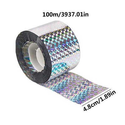 Kétoldalas fényvisszaverő szalag madárterelő ablakokhoz Kétoldalas fényvisszaverő szalag kültéren a harkálygalambok távoltartására