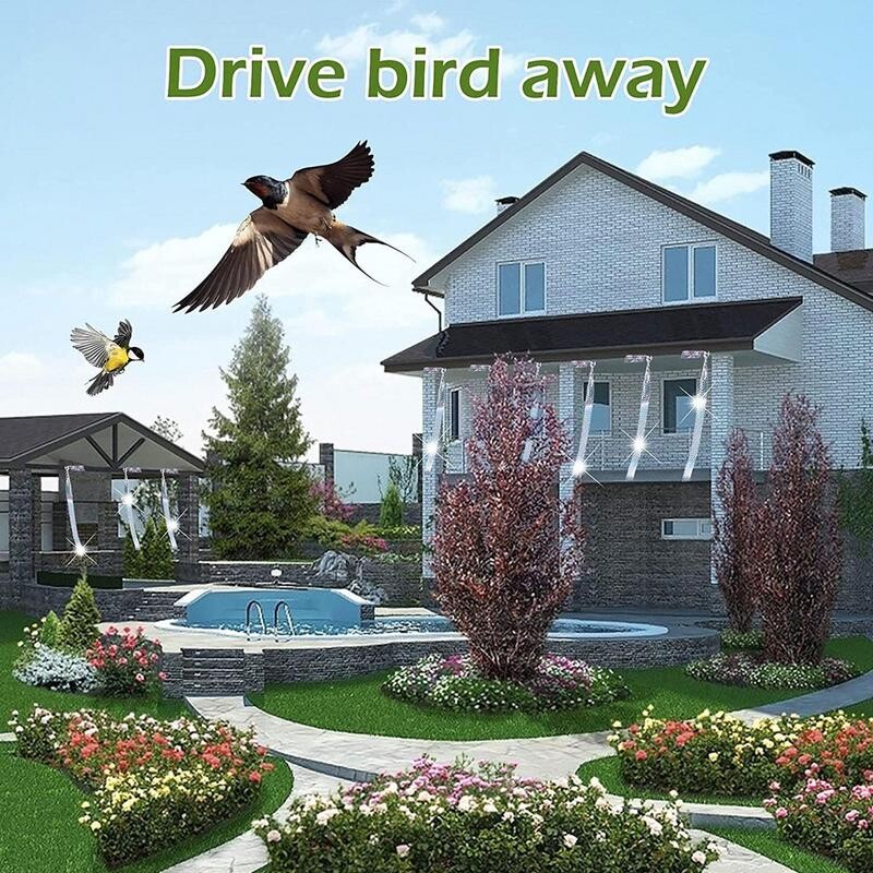 Kétoldalas fényvisszaverő szalag madárterelő ablakokhoz Kétoldalas fényvisszaverő szalag kültéren a harkálygalambok távoltartására
