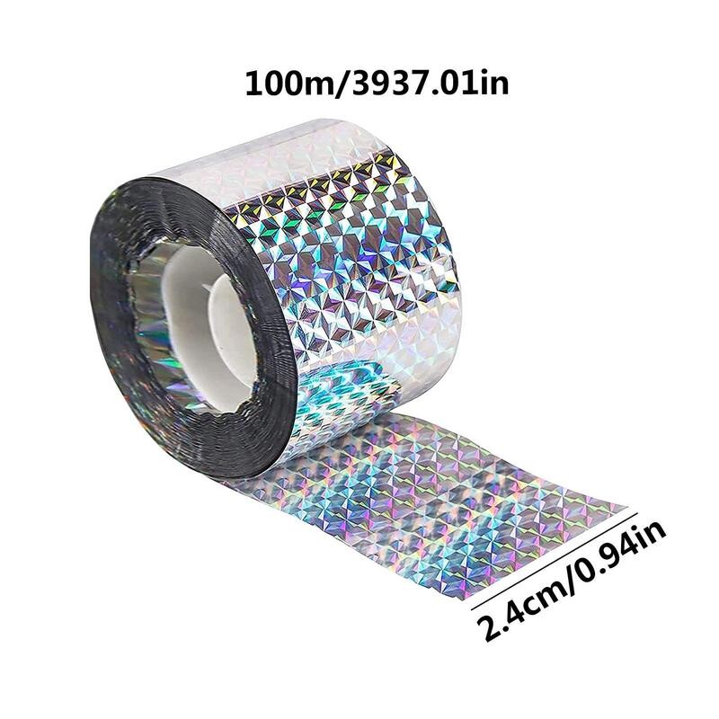 Kétoldalas fényvisszaverő szalag madárterelő ablakokhoz Kétoldalas fényvisszaverő szalag kültéren a harkálygalambok távoltartására