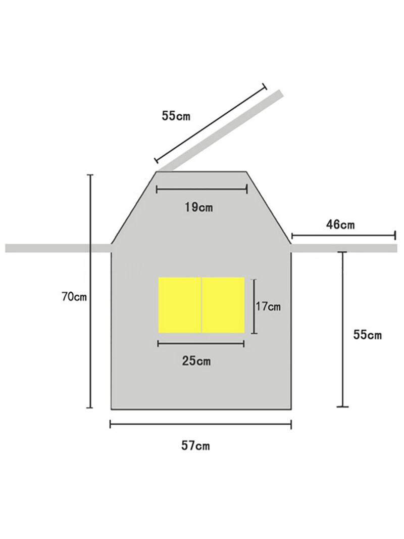 1 Noa ja kahvli mustriga rippuv kaelapõll, sobib kasutamiseks köökides ja muudes kohtades