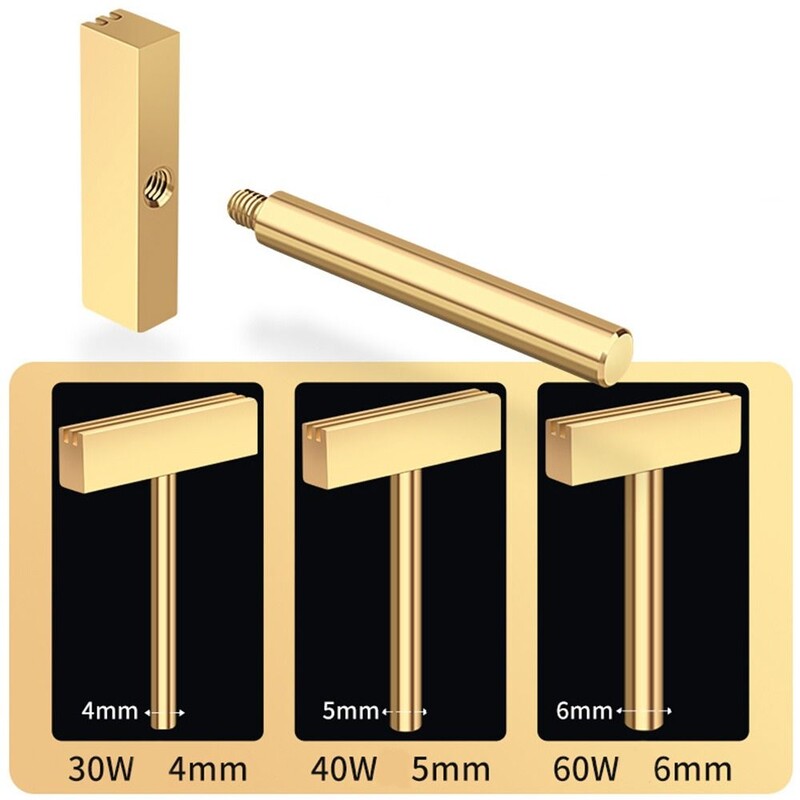 Меден пиксел Ремонт Цифров панел LCD Екран Горещо пресоване Глава T-глава Нагревател Накрайник Поялник T Накрайник