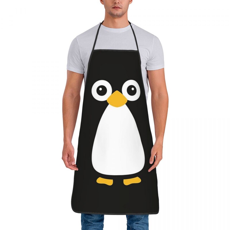 Armsad vektorpingviinipõlled peakokk toiduvalmistamisköök küpsetuslaud Varrukateta rinnatükk Köökipuhastuspõlled naistele Meestele Aiandus