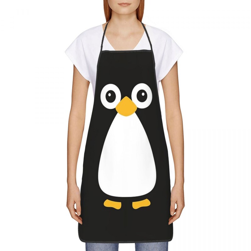 Armsad vektorpingviinipõlled peakokk toiduvalmistamisköök küpsetuslaud Varrukateta rinnatükk Köökipuhastuspõlled naistele Meestele Aiandus