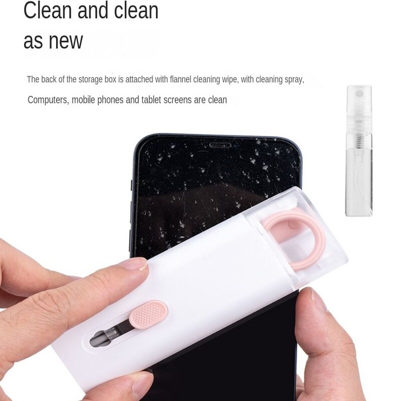 Komplet četkica za čišćenje tipkovnice računala 7 u 1 Čišćenje ekrana Višenamjenski alati za čišćenje kućišta slušalica Sprej za čišćenje pepela