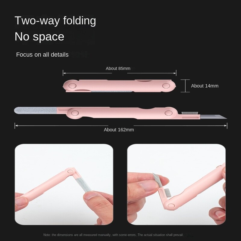 Komplet četkica za čišćenje tipkovnice računala 7 u 1 Čišćenje ekrana Višenamjenski alati za čišćenje kućišta slušalica Sprej za čišćenje pepela