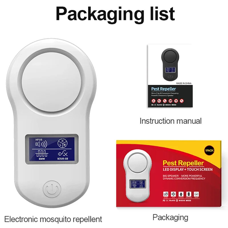 Elektrooniline ultraheli kahjuritõrjevahend hiirte tõrjeks rottide sääskede ja hiire putukate tõrjeks näriliste tõrjeks koduks