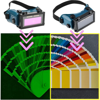 Solar Energy Automatic Dimming Argon Arc Tig Γυαλιά συγκόλλησης Μάσκα συγκόλλησης Κράνος Εξοπλισμός αερίου Γυαλιά κοπής Εργαλεία προστασίας