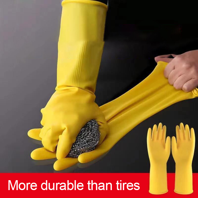 Mănuși de uz casnic Vese de bucătărie impermeabile pentru curățare cauciuc latex mănuși de cauciuc tendon de vită durabil și durabil