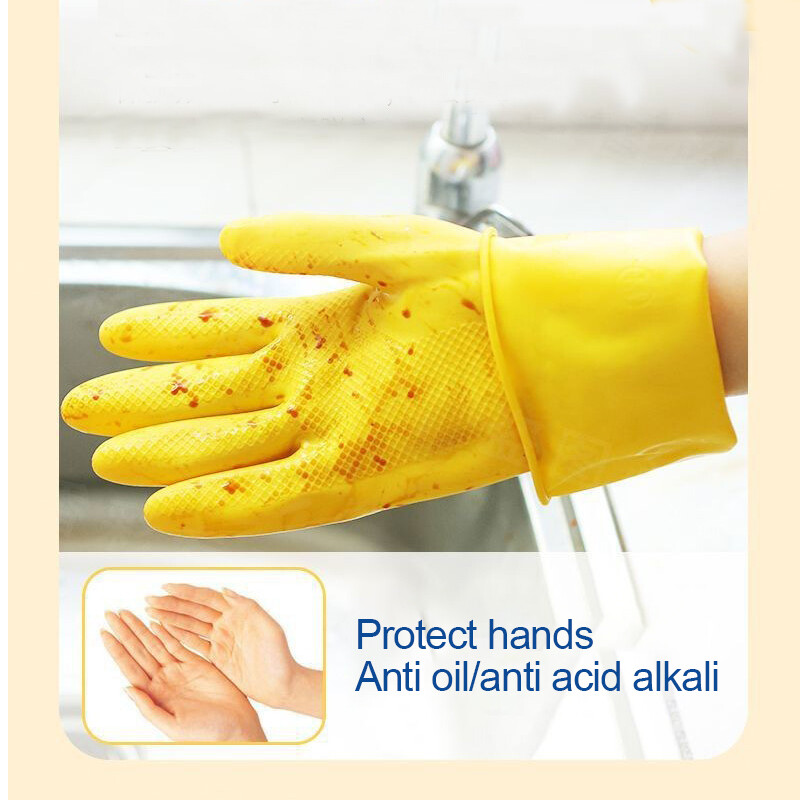 Mănuși de uz casnic Vese de bucătărie impermeabile pentru curățare cauciuc latex mănuși de cauciuc tendon de vită durabil și durabil