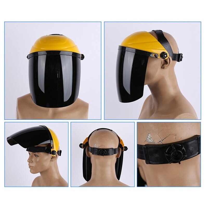 Kompiuterinis plastikinis nešiojamasis skaidrus apsauginis suvirintojo veido dangtelis suvirinimo šalmas automatiškai tamsėjantis apsaugos nuo purslų apsauginis skydas