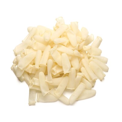 100 DB Eldobható ujjvédő gumikesztyűk csúszásmentes antisztatikus latex ujjágyak ujjbegyek védő kesztyűk körömdíszítő eszköz