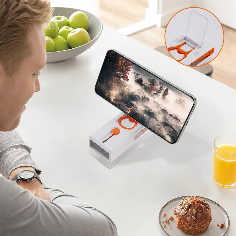 11-u-1 Komplet za čišćenje računala Bluetooth Olovka za čišćenje slušalica Tipkovnica Četka za fotoaparat Izbacivač Sim kartice Izvlakač za kapicu Držač telefona