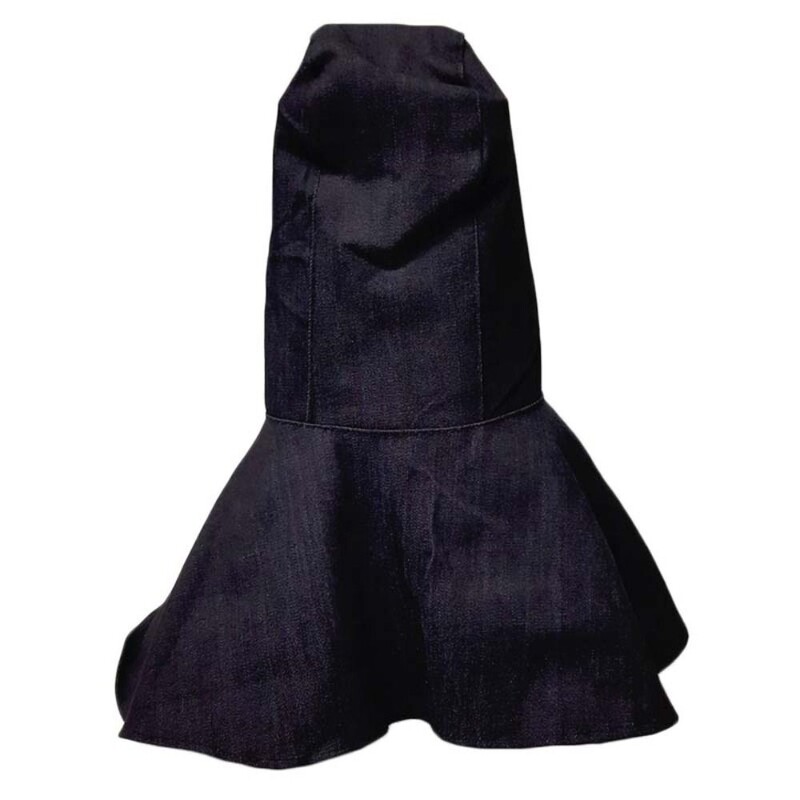 Качулка за заваряване от дънкова тъкан Защита срещу изгаряне на врата Работна шапка на заварчика Дишаща издръжлива защитна обвивка Аксесоари