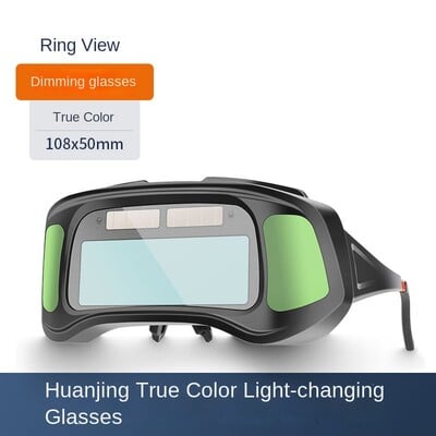 True Color Intelligens, automatikusan sötétedő hegesztőszemüveg átlátszó belső lencsékkel Solar Welder Eyes Szemüvegek Vakításgátló hegesztőszemüvegek