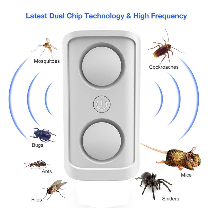 Ultraheli elektrooniline hiiretõrje EL/USA/UK Plug putukate ämblikutõrjevahend näriliste tõrjeks mõeldud sääsetõrjevahend koduseks autokontoriks