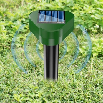 Ultrasonic Bird Repeller Μοναδικό αδιάβροχο Anti Fruit Snake Animal Repellant Πολλαπλών χρήσεων Outdoor Bird Repeller με LED Flash