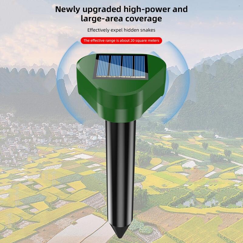 Ultraheli linnutõrje ainulaadne veekindel puuviljamaovastane loomade tõrjuja, mitmeotstarbeline õues olev linnutõrjevahend LED-välguga