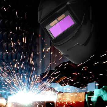 Μάσκα συγκόλλησης Auto Darkening Solar Power Welding Facemask Αυτόματη προσαρμογή μεταβλητού φωτός για κοπή με λείανση συγκόλλησης τόξου