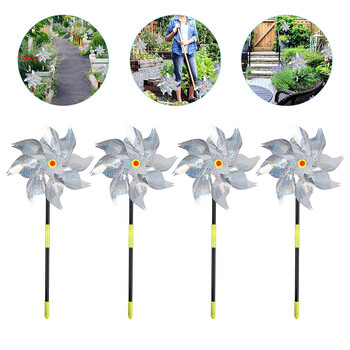 Bird Scare Wind Mill Windmill Bird Repelling Windmill Pest Repeller Reflective Garden Repelling Wind Wind for Yard