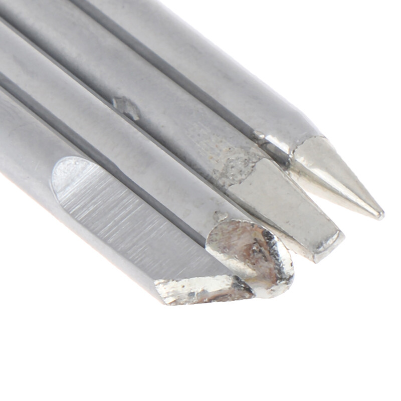 4db/készlet Forrasztópákahegy 30w 40w 60w külső hőforrasztópákákhoz Rézfejű Cserélhető hegesztőcsúcsok Forrasztószerszámok