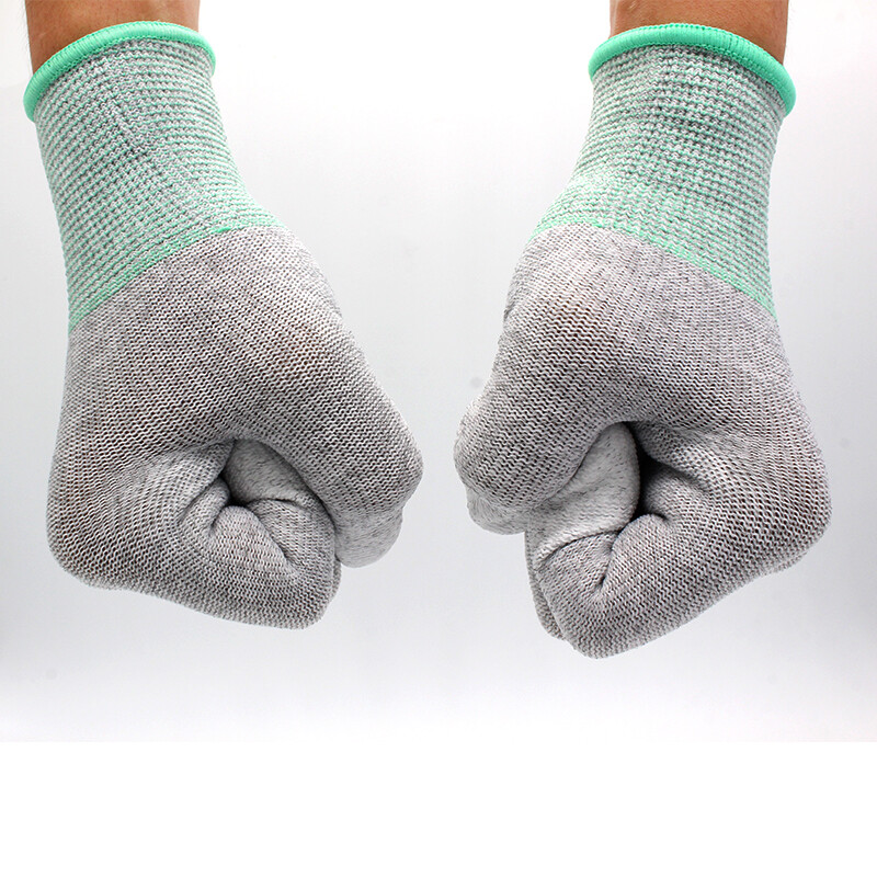 1 par antistatičkih rukavica od ugljičnih vlakana za popravak mobitela ESD elektroničke radne PU tablete za zaštitu ruku oslikane prstima