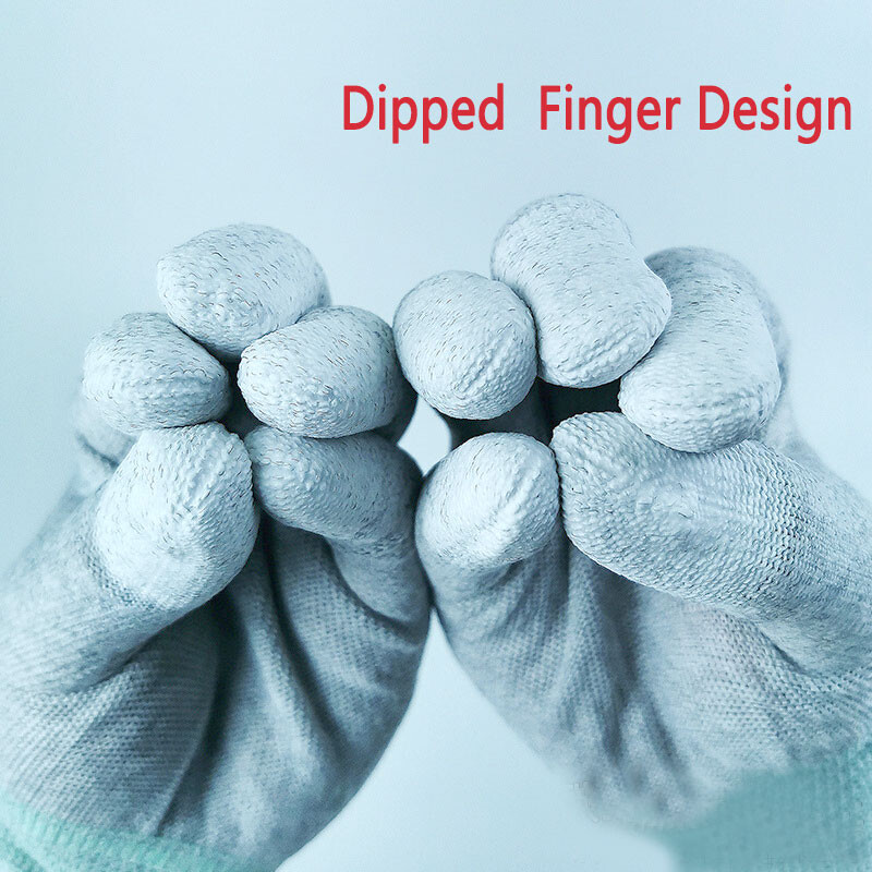 1 par antistatičkih rukavica od ugljičnih vlakana za popravak mobitela ESD elektroničke radne PU tablete za zaštitu ruku oslikane prstima