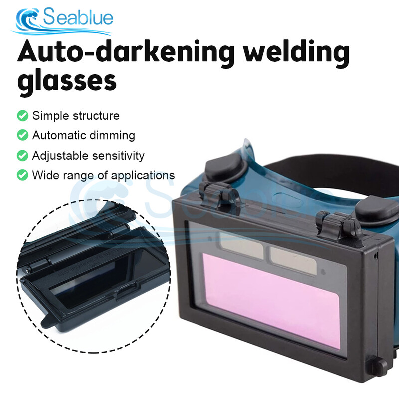 Päikeseenergia Automaatselt hämarduv argooni kaar Tig keevitusprillid Keevitaja Mask Kiiver Seadmed Gaaslõikus Ohutusprillid Kaitske