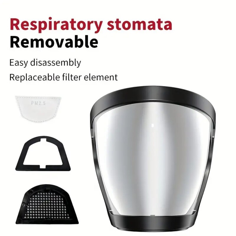 Apsauginė nuo rūko veido skydo suvirinimo kaukė, atspari dulkėms, apsauganti nuo purslų, skaidrus šalmas, patogus apsaugoti akis kaukės dangtelis