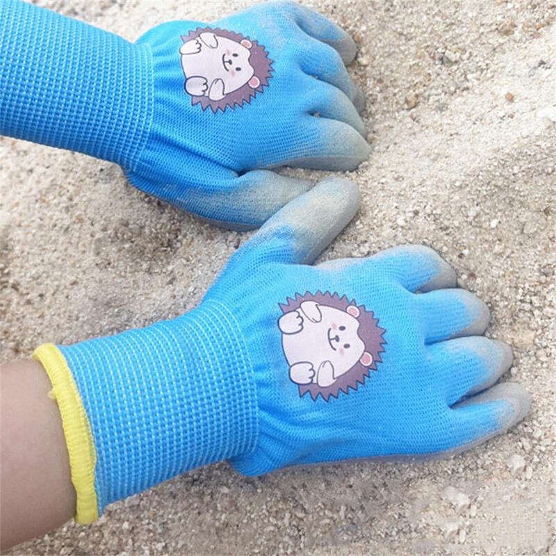 Crtane dječje zabavne zaštitne rukavice, zadebljane, otporne na habanje i protuklizne lateks rukavice, vrtlarske rukavice za kućanstvo Dodatak