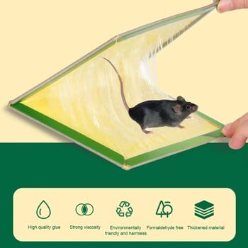 1-3 τεμ. Mouse Board Sticky Rat Glue Mouse Trap Glue Board Mice Catcher Trap Μη τοξικό έλεγχο παρασίτων Απόρριψη παγίδων αρουραίων δολοφόνων ποντικιών