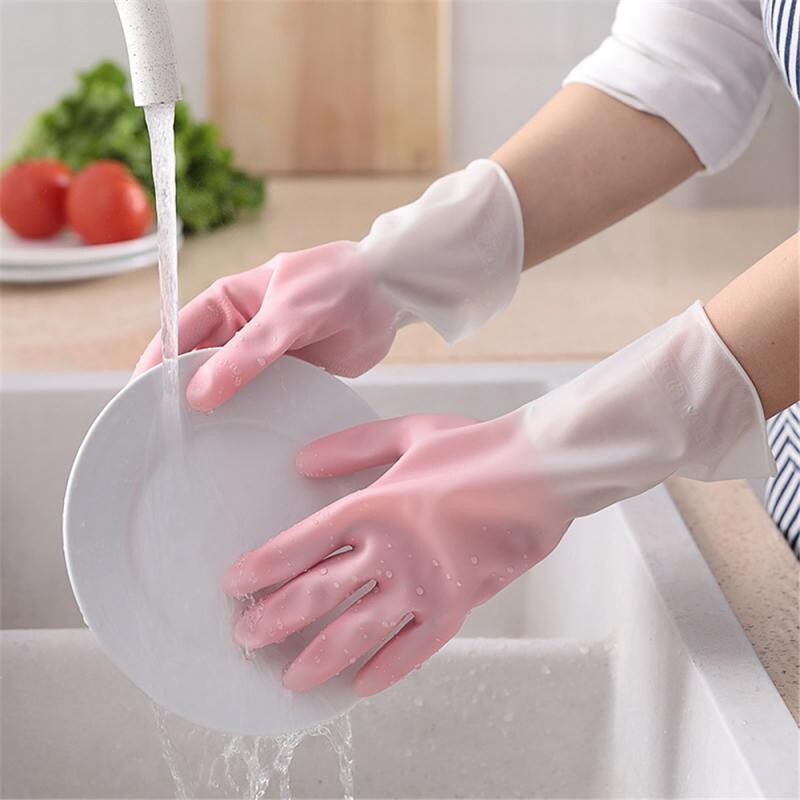 Rukavice Domáce potreby Pranie Dámske gumové umývanie riadu Domáce potreby Denné potreby Umývanie riadu Rukavice na čistenie Nástroje Kuchyňa
