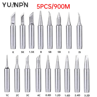 HAKKO 5PCS 900M-T antgalis lituokliui Grynas varis 900M-KU KI IS B Suvirinimo skardos galvutės suvirinimo reikmenys remonto PCB įrankiai