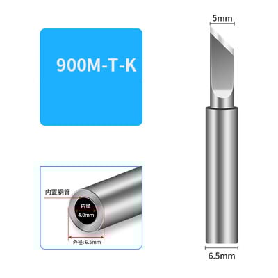 HAKKO 5DB 900M-T Forrasztópákahegy Tiszta réz 900M-KU KI IS B Hegesztő ónfejes hegesztő kellékek Javító NYÁK-szerszámok