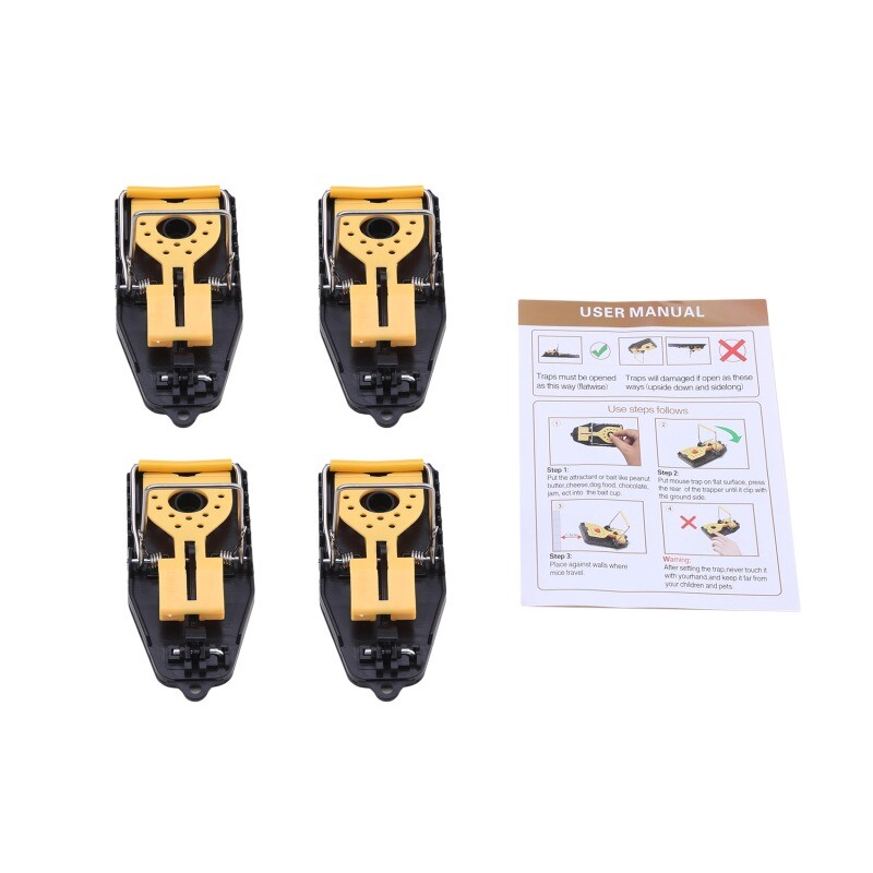 Egérfogó csúszó vödör fedél Egér Patkánycsapda Smart Flip Catcher Újrafelhasználható Automatikus visszaállítás 4 db/doboz