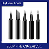 5 τμχ Συμβουλές συγκολλητικού σιδήρου Χωρίς μόλυβδο 900M-TI/B/K/3C/2.4D για GORDAK YIHUA SAIKE 936 937 8586 Σταθμός συγκόλλησης