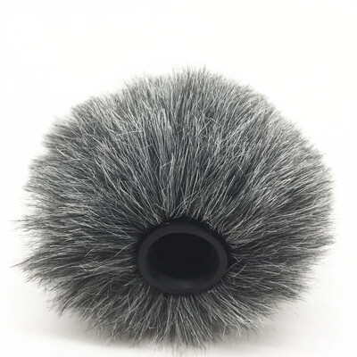 Profesionálny vonkajší kožušinový čelný štít pre Rode Video Mic Umelá kožušina Vetruodolný čelný štít pre BOYA MM1 Micro Blue Mantis