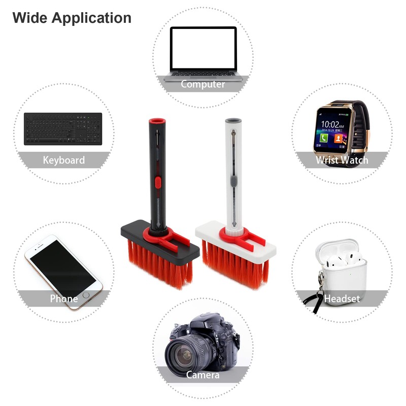 5 u 1 set četkica za čišćenje tipkovnice Tipkovnica Puller Čistač slušalica za Airpods Pro 1 2 3 Bluetooth slušalice Alat za čišćenje kućišta