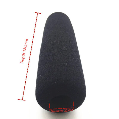 Spužvasta navlaka za vjetrobran za MKH60 SONY ECM-672 Spužvasta navlaka za vjetrobran za mikrofon promjer 22 mm dubina 180 mm